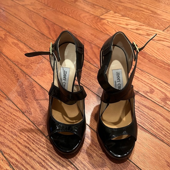 Jimmy Choo Black Patent Leather Heels